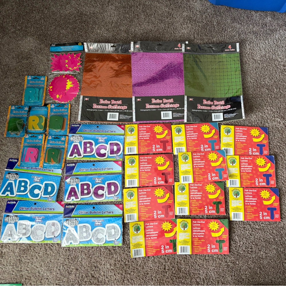 Colorful Craft Supplies Set